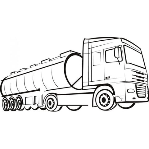 Rienda Libre Graphics - Decomural Oil Tanker Large Truck Ws-17932