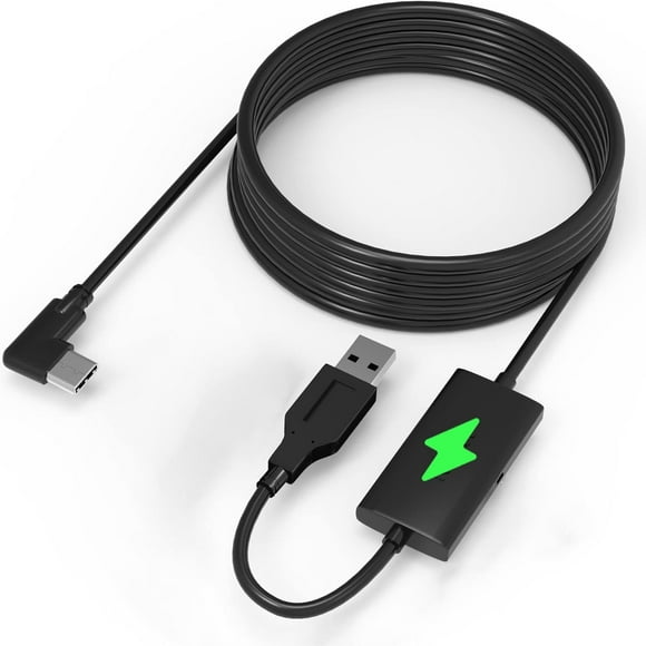 Cable Link AARONMEI 16FT USB 3.0 Tipo A a C Negro para Quest 3 y Quest 2