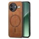 thumbnail image 1 of Magnetic Slim Case for Xiaomi Redmi K80 with Camera Guard & Anti-Scratch Back Brown, 1 of 6