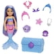 thumbnail image 2 of Barbie Mermaid Power Chelsea Mermaid Doll (Blue & Purple Hair) with 2 Pets, Treasure Chest & Accessories, Toy for 3 Year Olds & Up, 2 of 3