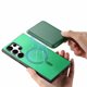 thumbnail image 4 of Funda de Cuero Magnética con Tarjetero para Samsung Galaxy S23 Ultra Cubierta Delgada Verde, 4 of 5