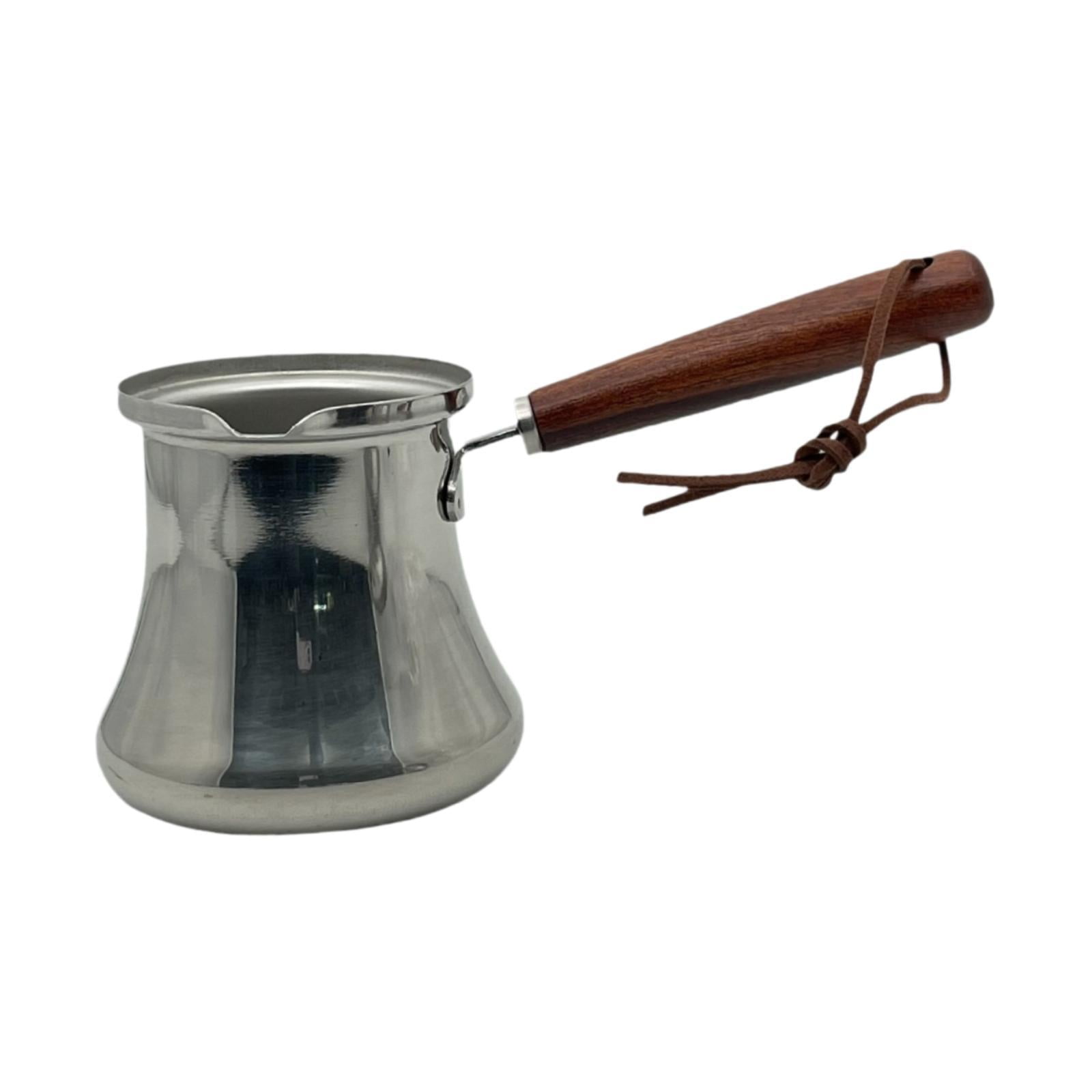 Bothyi - Cafetera Turca De Acero Inoxidable Para Calentar Mantequilla, Para Camping, Restaurante, Hogar, 550 Ml