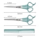 thumbnail image 2 of Kit de tijeras para cortar el pelo, juego de tijeras de peluquería para hombres, mujeres, mascotas, salón de belleza en casa, kit de corte de barbería, 2 of 6