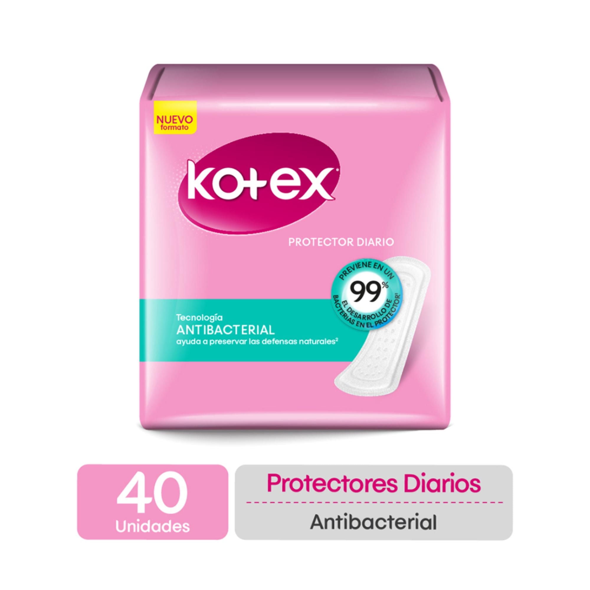 Protectores Femeninos Kotex Diarios Antibacterial