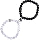 thumbnail image 1 of pulseras de pareja para San Valentín, pulsera magnética de corazón de amor, pulseras a juego de atracción mutua, pulseras de relación con corona pequeña, regalos para parejas, mujeres, hombres, novios, 1 of 7