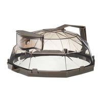 Magideal - Cubierta A Prueba De Aceite Para Microondas Con Guía De Agua Para Mantener Limpio El Aparato De Cocina Usar Menos De 4 Minutos Usar Por Debajo De 200 , Marrón B-Marrón