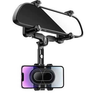 Soporte Para Teléfono Con Espejo Retrovisor Wuitin Para Coche, Giratorio 360°