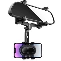 Soporte Para Teléfono Con Espejo Retrovisor Wuitin Para Coche, Giratorio 360°