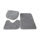thumbnail image 5 of Juego De 3 Alfombras De Baño, Alfombrilla De Baño, Cubierta De Tapa De Inodoro, Alfombra En Forma De U Para Baño, Gris Claro, 5 of 5
