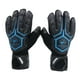thumbnail image 2 of Guantes De Portero Antideslizantes Ajustables Profesionales Transpirables Guantes De Fútbol Negro Azul Talla 10, 2 of 3