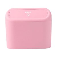 Bothyi - Mini Cubo De Basura Para Coche, Organizador De Basura Para Oficina, Color Rosa