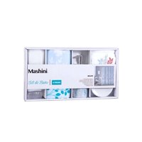 Set De Baño En Caja 6 Piezas Cortina Y Mas De Mashini