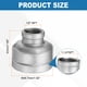 thumbnail image 2 of Acoplamiento reductor Uxcell 1-1/4" x 1/2" NPT rosca hembra reductor de acero inoxidable 304 para tubo de agua, aceite, gas, 2 of 6