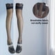 thumbnail image 3 of Medias de seda hasta el muslo para mujer, calcetines de silicona con encaje y lazo de satén., 3 of 5