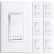 thumbnail image 1 of Interruptor regulador de luz Amico, paquete de 6 unidades, unipolar y 3 vías, color blanco, 1 of 9