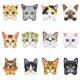 thumbnail image 1 of Parches Ctctoo 12 piezas de gato bordado – aplicación por planchado o costura, 1 of 8