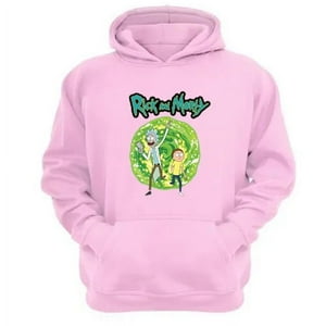 Genérico - Polerón Canguro Rick And Morty Rosa Talla Xl Unisex