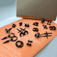 thumbnail image 4 of 16 Pares Aros Aretes Pendientes Hombre Negro Negro, 4 of 7