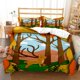 thumbnail image 1 of v2875 Bed Sheets Forest Deer Digital Print Polyester Bedding Sets Child Kids Covers Boys Duvet Cover Set For Teens Bedding Set 3-Piece Bedding Set (1 Duvet Cover + 2 Pillow Shams) Bed Sheets ju2875, 1 of 5