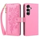 thumbnail image 2 of Funda Billetera Floral en Relieve samsung galaxy S26 FE con Tarjetero y Cremallera Rosa, 2 of 6