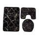 thumbnail image 2 of 3 Juegos De Cojines Para Asiento De Inodoro, Decoración Suave, Alfombrilla Para Inodoro, Baño, Negro, 2 of 4