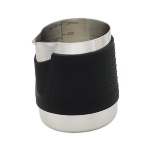 Magideal - Jarra De Leche Sin Asa, Taza Para Café Con Leche, Multifunción, Medición Precisa, Taza Para Espumar Leche De Acero Inoxidable Para Cafetería Y Oficina 350 Ml