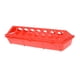 thumbnail image 2 of Alimentador De Aves De Corral Comedero De Pollo Contenedor De Tapa Abatible De Plástico Rojo, 2 of 5
