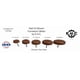 thumbnail image 3 of Deslizadores Para Muebles De 1 Marrones Con Clavo Paquete De 20, 3 of 5