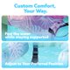 thumbnail image 4 of Flotadores inflables para piscina Sloosh para adultos, 2 paquetes con hojas tropicales, 4 of 7