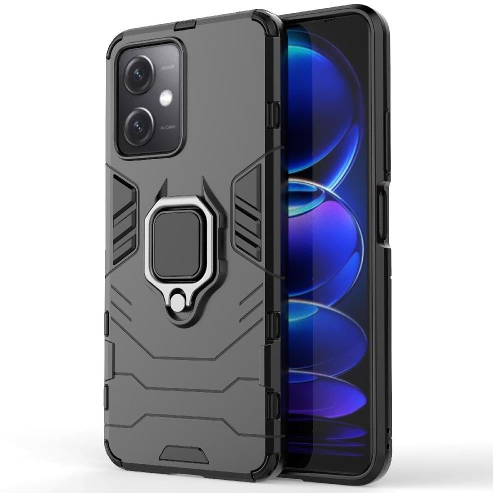 Foxdock Funda Antigolpes Para Xiaomi Redmi Note 12 5g – Protección Total Con Soporte Y Diseño Robusto