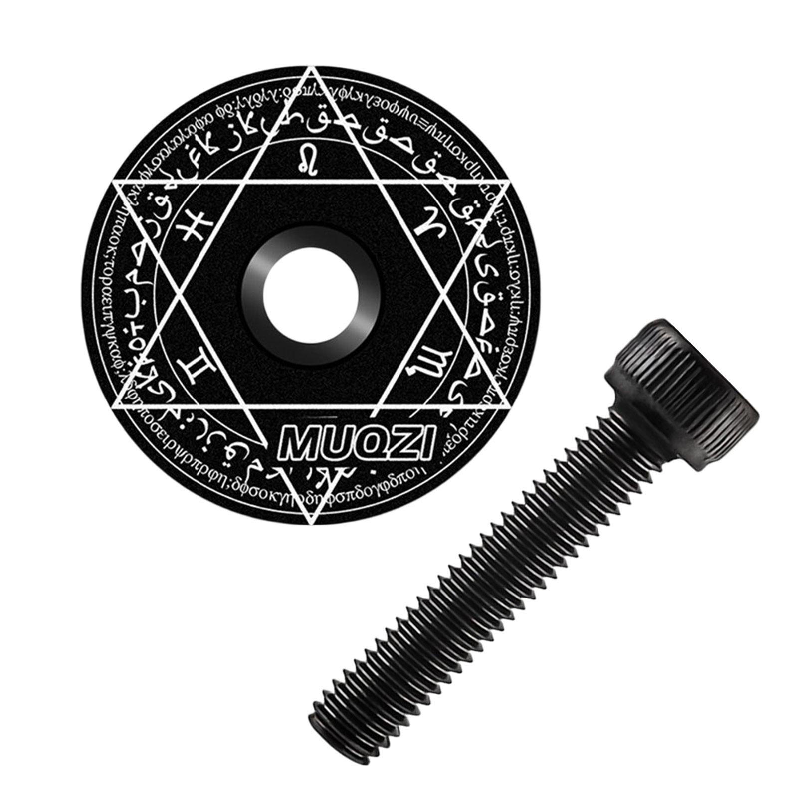 Ioensy - Auriculares Stem Top Cap Cover Bike Headset Caps Para Bicicletas De Carretera Ciclismo Ciclismo Negro