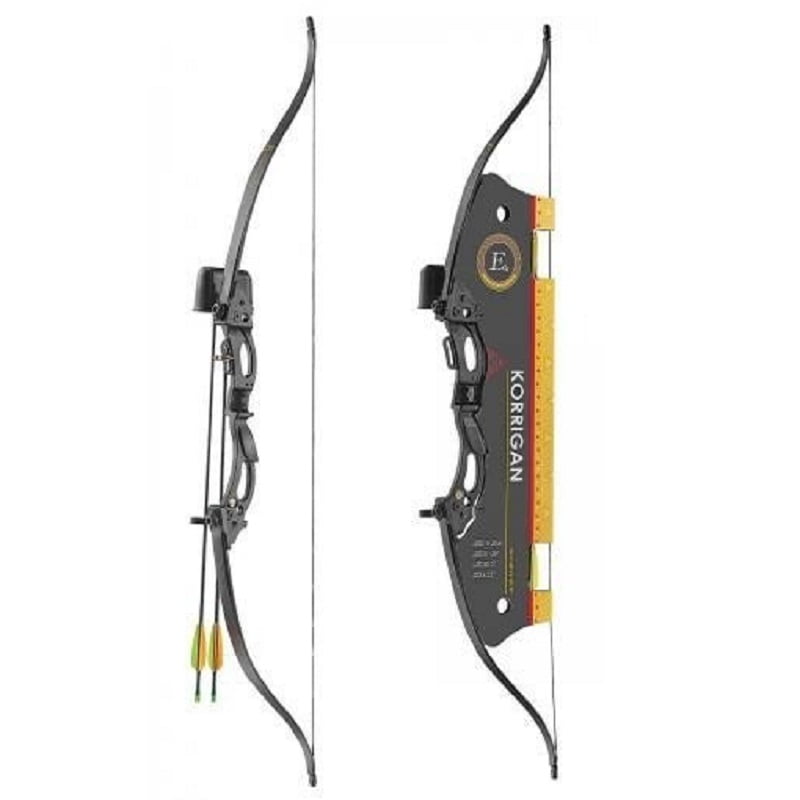 Arco Recurvado Korrigan 20 Libras 850 Grs Juvenil Diestro Set Ek Archery