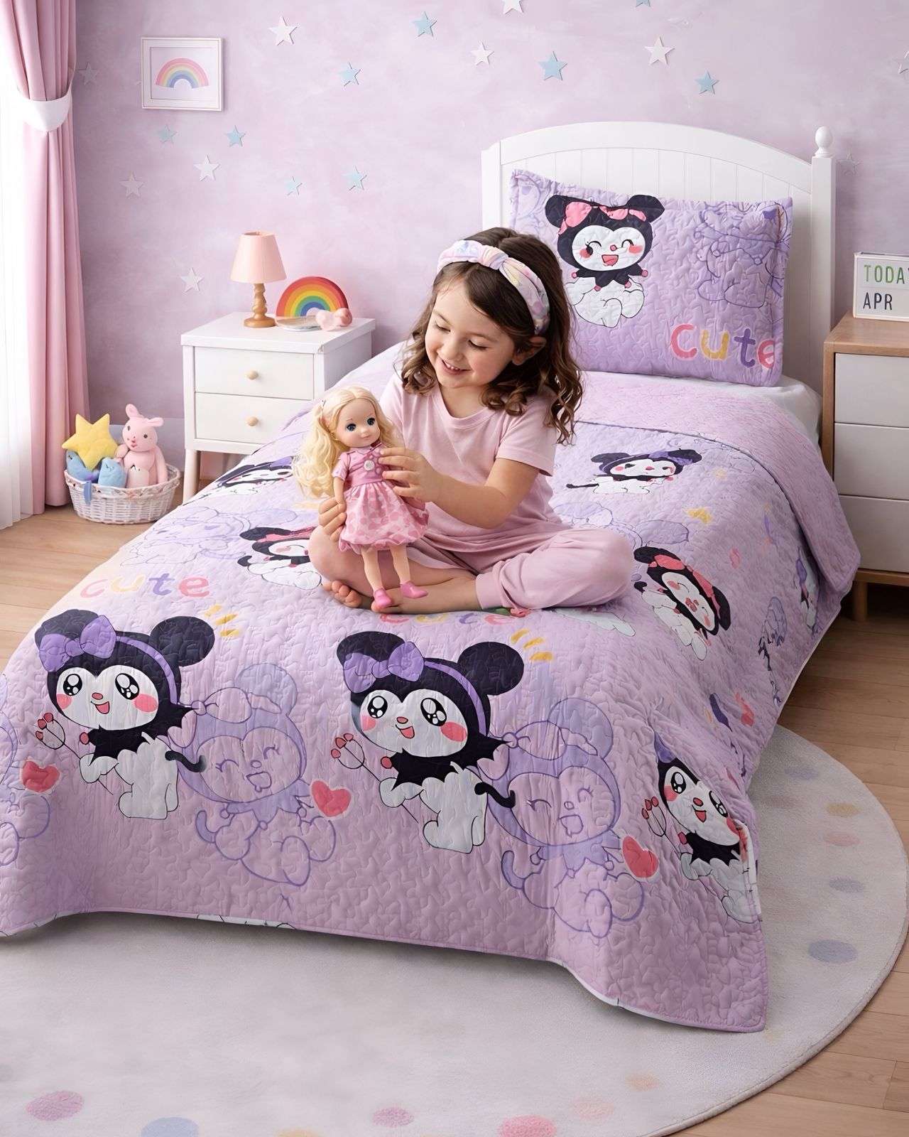 Mylhogar - Cubrecama De Verano Niña Plaza Y Media