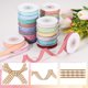 thumbnail image 3 of Uxcell 10 Yardas x 0.4" Cinta de Cuadro Marrón y Blanco Cinta de Gingham para Envolver Regalos de Navidad, 3 of 7