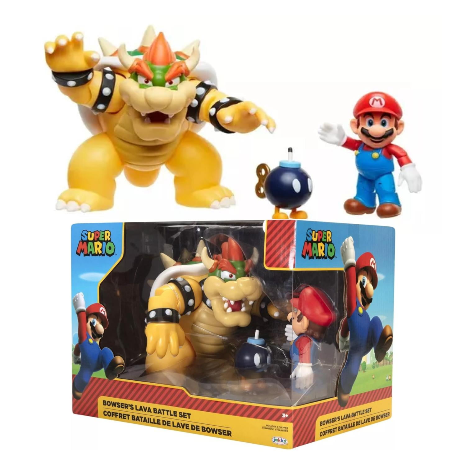 Total E-commerce - Juguete Figuras Set Batalla Lava Browser Mario Bros Infantil
