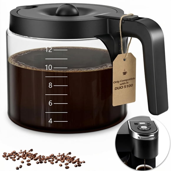 Jarra de repuesto para cafetera HBCyole K-DUO 5100 de 12 tazas