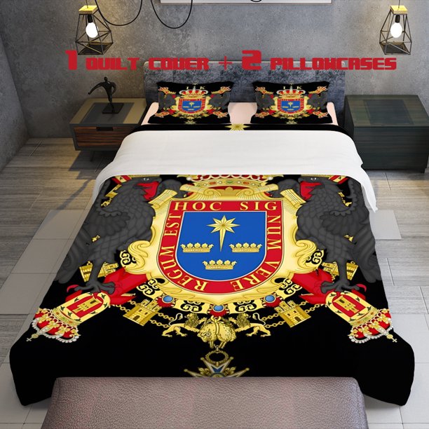 3pcs Lima Guowei Themed Printed Three Piece Bedding Set Soft Quilt Cover And Two Pillowcases