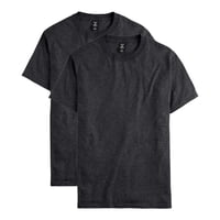 Camiseta Hanes Beefy De Manga Corta Para Hombre Charcoal Heather