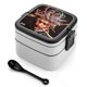 thumbnail image 1 of Lil Pump Fiambrera de Doble Capa, Contenedor de Almuerzo Portátil Apilable, Almacenamiento de Alimentos Hermético a Prueba de Fugas, 1000ml, 1 of 6
