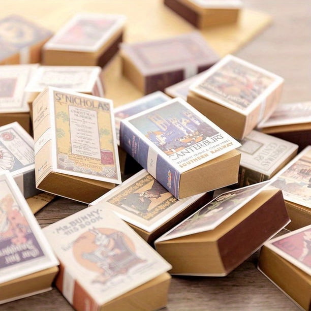 Vintage Retro Mini Matchbox Notebook: Portable, Tearable Memos for the Creative Mind