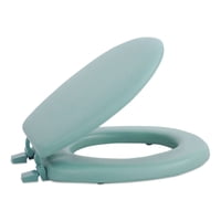 Asiento De Inodoro Achim Fantasia, Vinilo Blando, 43 Cm, Color Verde Claro