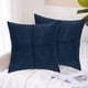 thumbnail image 5 of Paquete de 2 almohadas de cuero de 18 x 18 pulgadas, fundas de almohada decorativas de cuero sintético cosidas a mano, sofá cama, sala de estar, jardín, decoración del hogar, 5 of 5