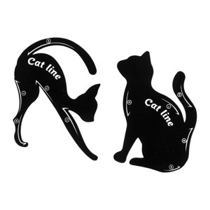 Ioensy - Plantillas De Delineador De Ojos, Herramienta De Maquillaje De Ojos Duradera Para Cejas, Sombra De Ojos, Delineador Alado