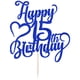 thumbnail image 3 of Decoración para tartas AROKIPPRY con purpurina azul oscuro, feliz 15 cumpleaños, 3 of 8