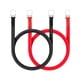 thumbnail image 3 of Cables de batería genéricos AWG de calibre 5, Cables de inversor de energía de batería, Cables de batería para motocicleta Solar, RV, coche, 2 piezas , 50CM, 3 of 5