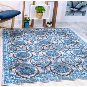 Home Fashion.Cl - Alfombra Celeste Antideslizante 120X180 Cm Con Goma
