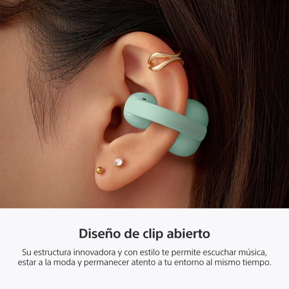 Sony LinkBuds Clip WF-LC900 Verde, foto 3
