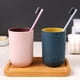 thumbnail image 2 of Vasos de plástico, vaso de agua de plástico, vasos reutilizables, irrompibles, aptos para lavavajillas, juego de 2 vasos de plástico creativos (paquete de 2), vasos para fiestas, tazas de plástico mej, 2 of 7