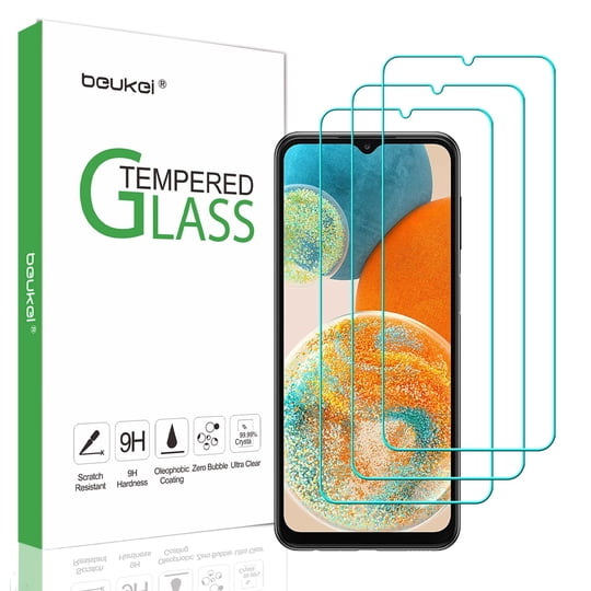 Beukei - Paquete De 3 Protectores De Pantalla De Vidrio Templado Para Samsung Galaxy A23 5g Galaxy A23
