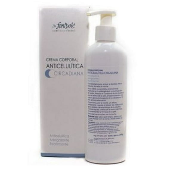 CREMA CORPORAL ANTICELULÍTICA CIRCADIANA Anticelulítica - Adelgazante - Reafirmante.
